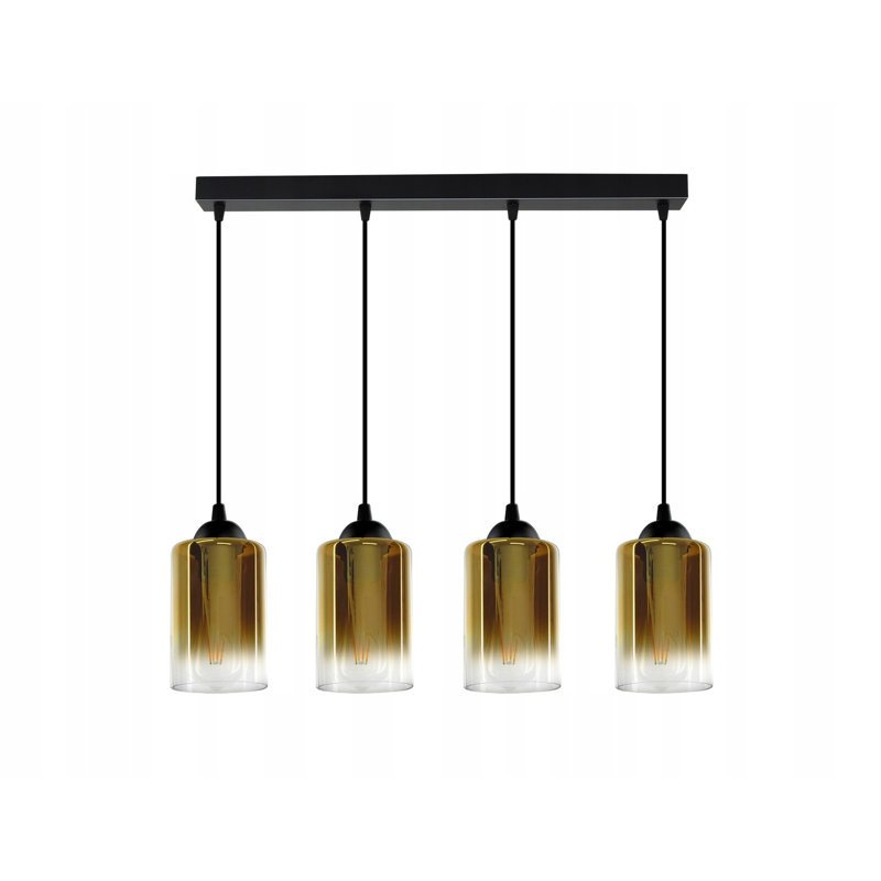 Ellian 4 - Light Black Pendant, Copper