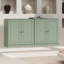 Buffet 100% bois massif 64 po avec portes solides, 4 tiroirs et tablettes réglables-296575453