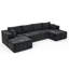 Canapé modulaire en chenille de 132 po en U-2142726248