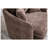 Xavier 46.1" 46.1" W x 36.8" D x 42.6" H Brown Chenille Upholstered Swivel Accent Chair with Ottoman