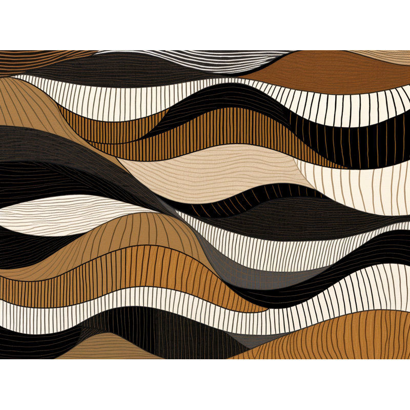 Funky Bedding, Twin Comforter, Black/Brown Abstract