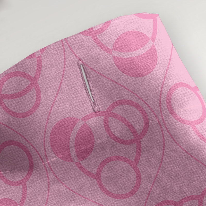 Geometric Shower Curtain, Pink