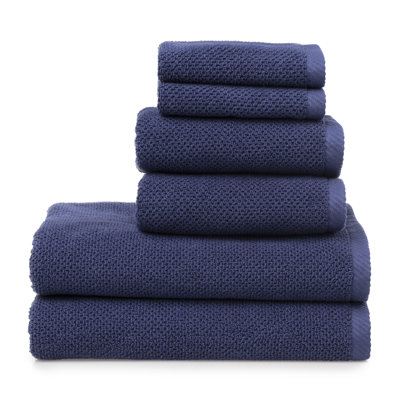 Ensemble de serviettes 6 pièces 100% coton Quaddiu
