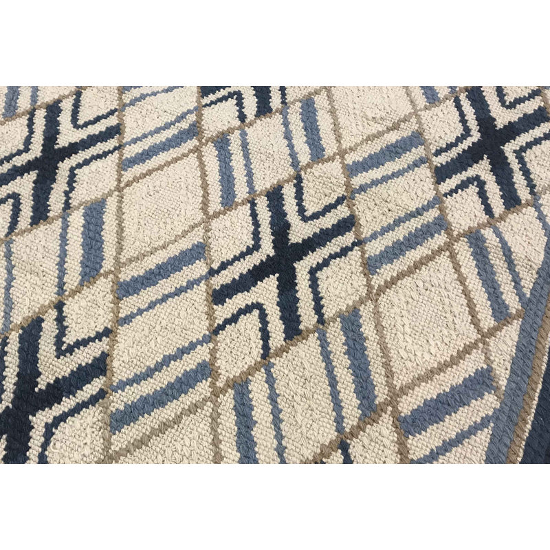 Hand-Knotted High-Quality Beige Runner