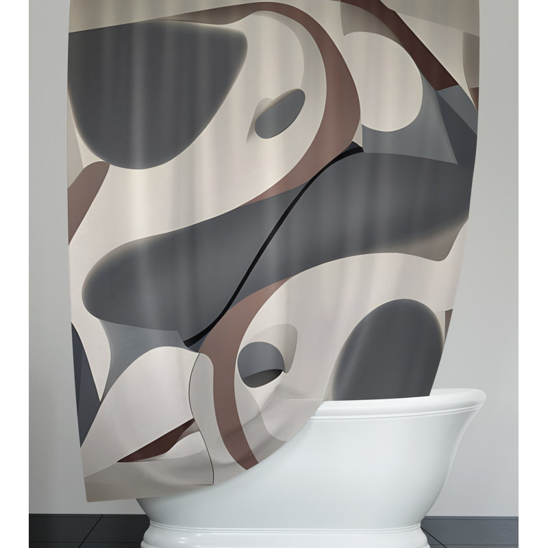 Rideau de douche Atsuko, H 72 po x l 70 po