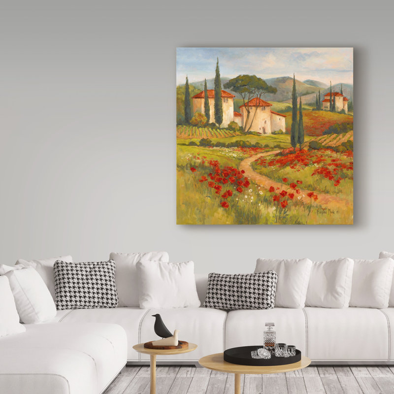 «Tuscan Dream», reproduction de peinture acrylique sur toile tendue, H 18 po x l 18 po x P 2 po