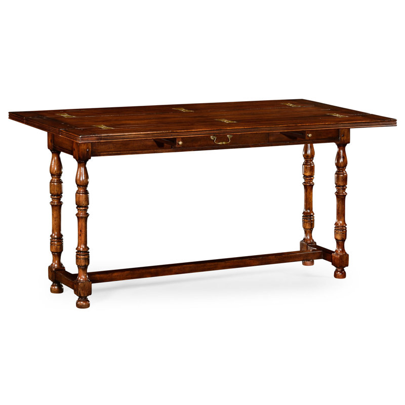 Country Farmhouse Walnut Wood Dining Table