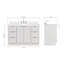 Meuble-lavabo simple en bois massif de 54 po avec comptoir en quartz blanc chaud de 1,5 po Haun de Haun-887759789-887759779-887759778