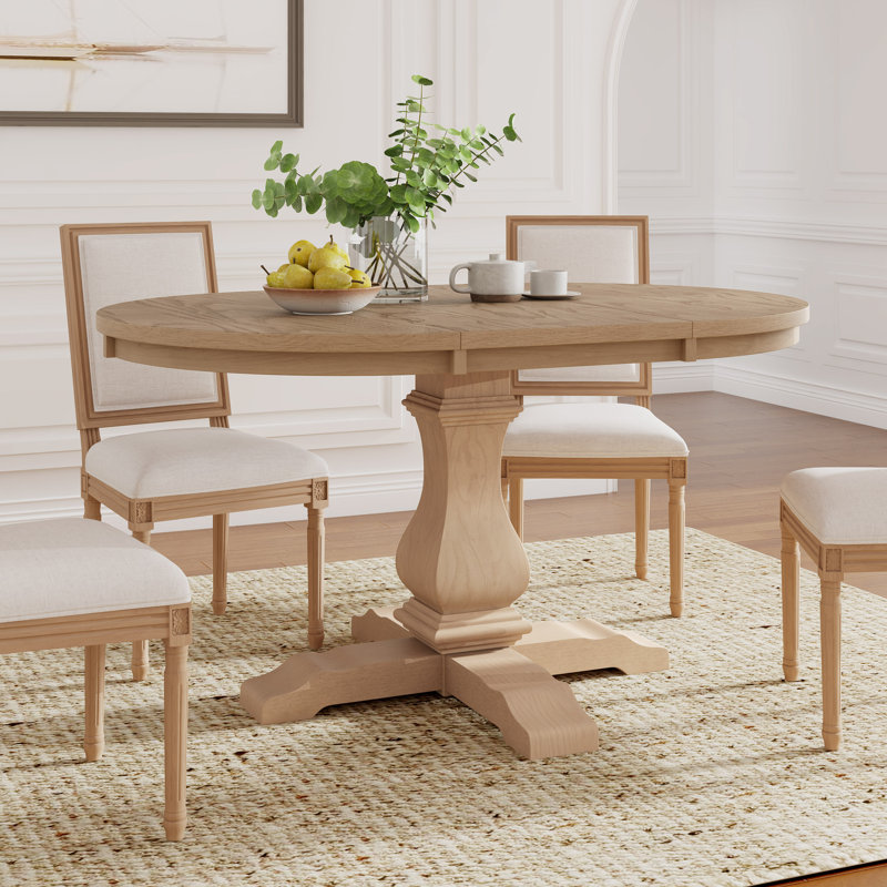 Ireion Wood Dining Table, Light Ash