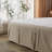 French Linen Bed Skirt Split Corner with Button Drop-135108453-135108451-135108450