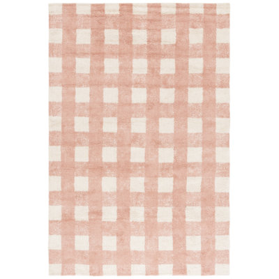 Haddam Hand Woven Recyclyed Cotton Pile Machine Washable Plaid Rug