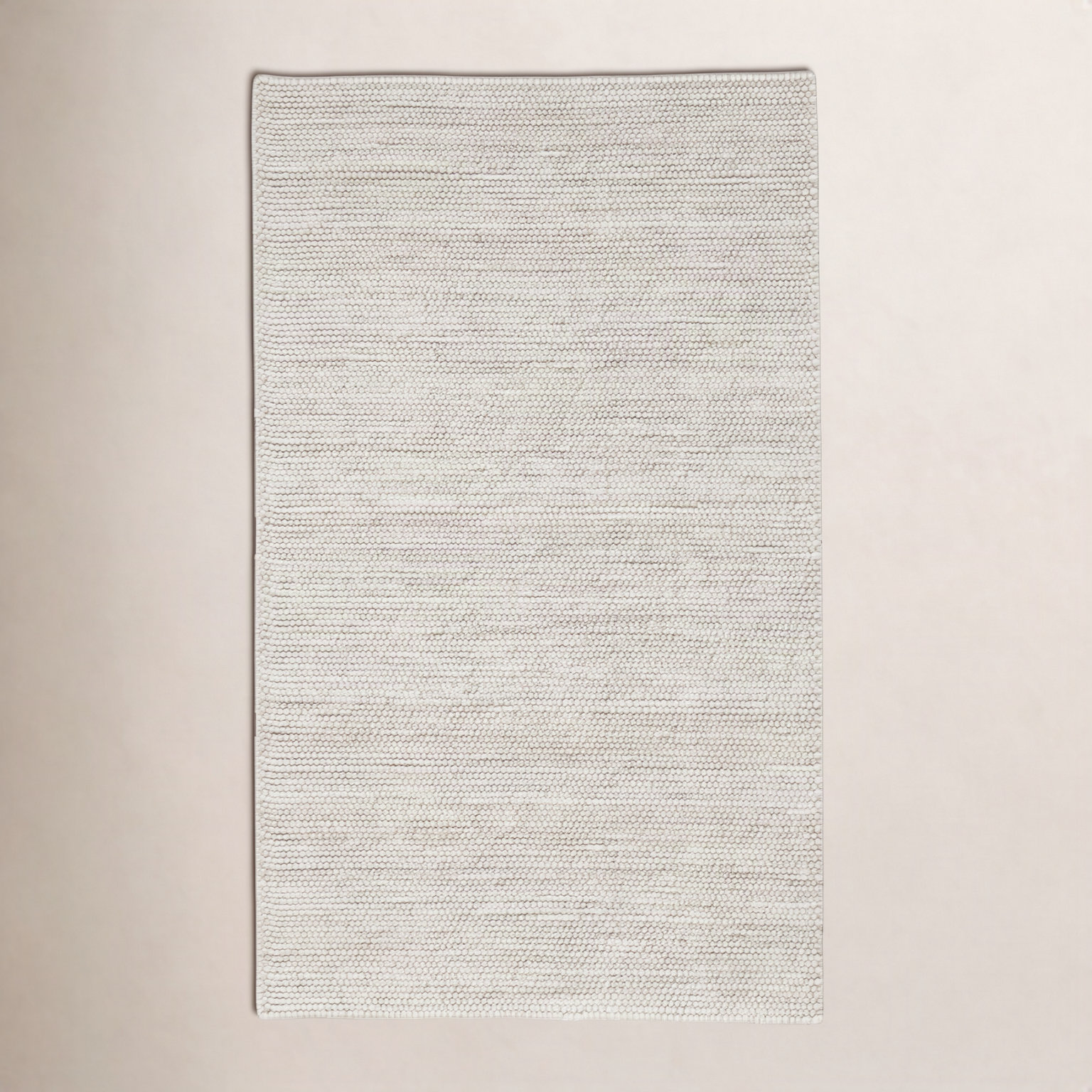 Ackman Flatweave Wool Rug, Ivory, Rectangle 3' x 5'