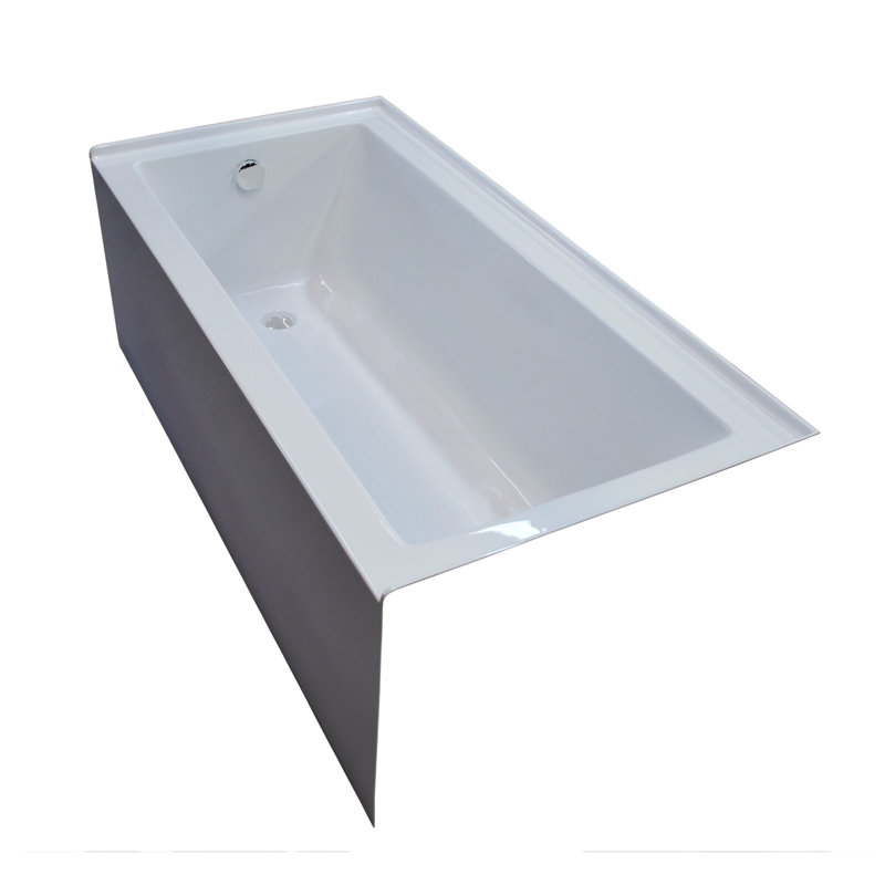 Castle 60'' x 30'' Soaking Acrylic Bathtub, Left
