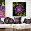 Fleur idéale en art numérique jaune - coussin imprimé floral-30720019-30720023