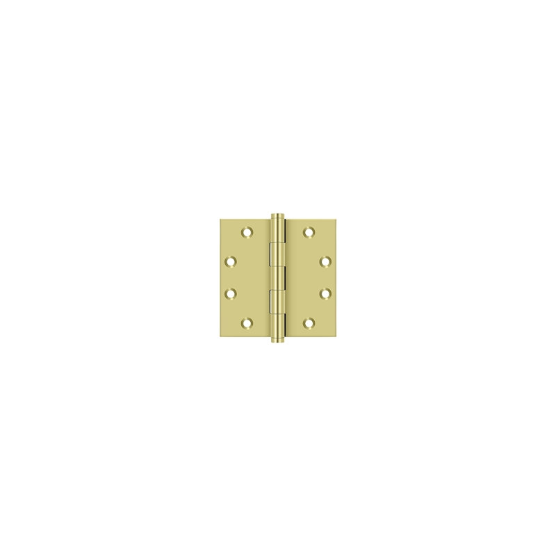 102'' x 102'' Butt Bearing Hinge, Polished Brass