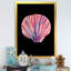 Coquillage sur fond noir - peinture-1009030938-1009030943