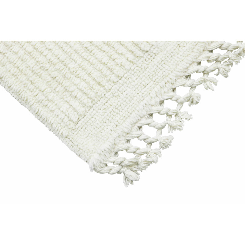 Woolable Kids Hand Tufted Wool Area Rug in Sheep White, Rectangle 4'7" x 6'7"