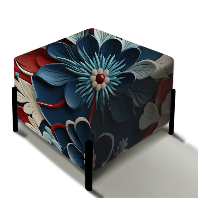 Intricate Embellishments - Oriental Square Ottoman