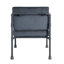 Fauteuil d'appoint à dossier coussiné gris Mankato