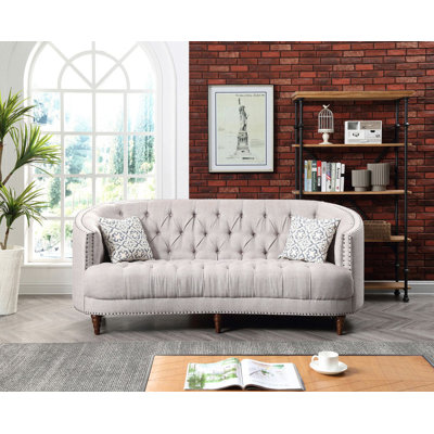 Charleston 86in Sofa, Light Gray