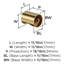 Bouton d'armoire Whistle de diamètre 11/16 po (18 mm) - paquet de 25-124174034-111778373
