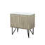 Meuble-lavabo rustique en acacia 36 po X P 20 po D, avec plateau en marbre de culture