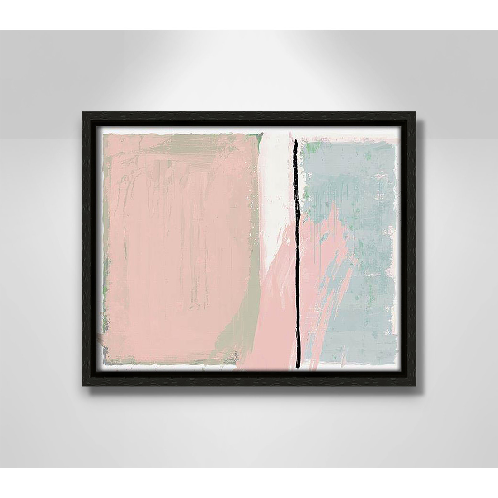 Pastel Opulance Print, No Mat, 9.5" H x 11.5" W x 2" D, Espresso Floater Framed