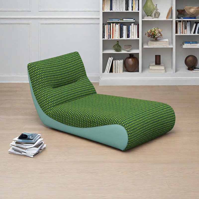 Éponge simple en lin et coton, Bleu ciel, Vert