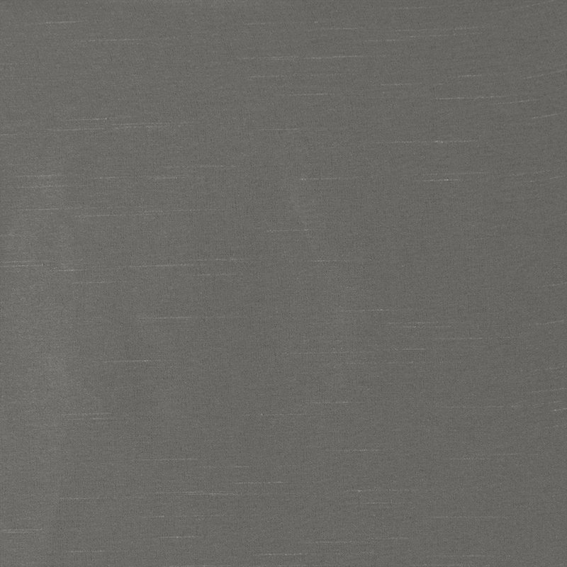Cantonnière légère à passants doublée en fausse soie unie 50 x 26 po avec perles de couleur gris anthracite Karlita