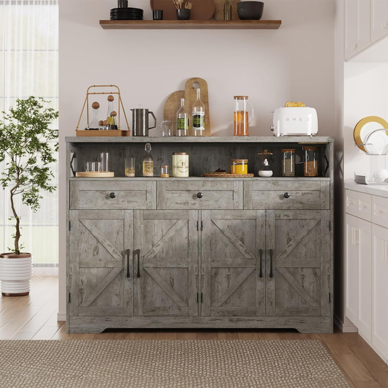 Ashveer 51.2'' Sideboard, Washed Gray