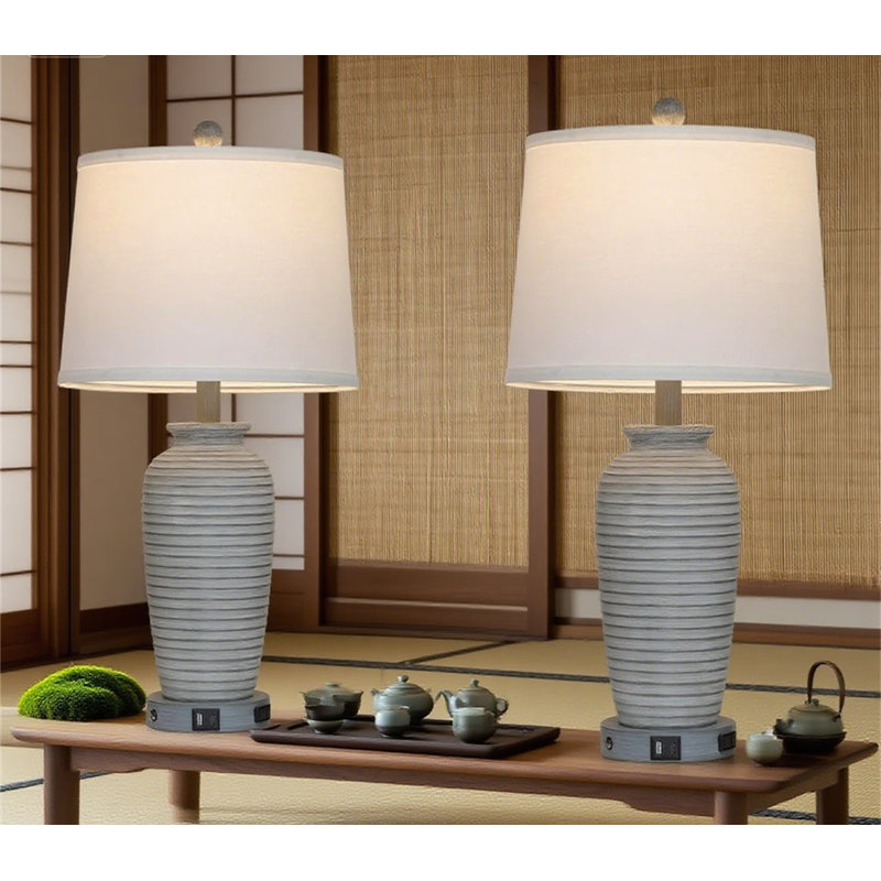 Ensemble de 2 lampes de table Farmhouse