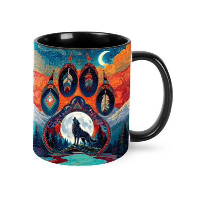 Wolf Coffee Mug 11oz Ceramic Cup