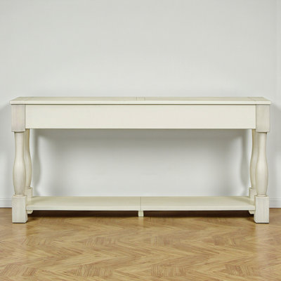 Cervantez Console Table Long Console Table with Drawers and Shelf,entryway table,sofa table by Rosalind Wheeler