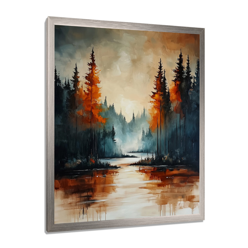 Gianno - Landscapes Wall Art, H 32 po x l 24 po, Reproduction encadrée d'une seule photo, Argent argent