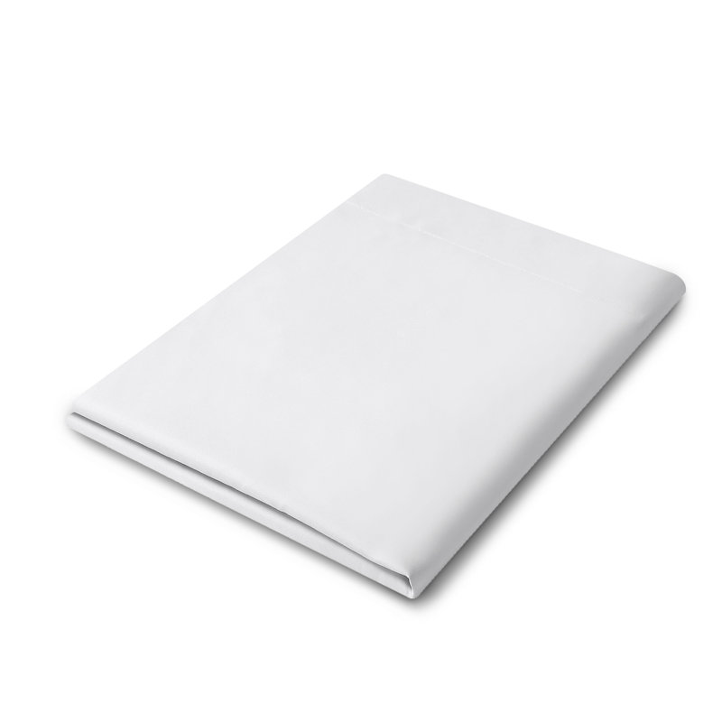 Soft Microfiber Single Flat Sheet - Basics by Wayfair™, Queen Flat Sheet, White