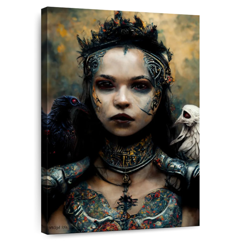 Hitzel Raven Queen, 36" H x 24" W