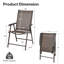 Foldable Outdoor Patio Dining Armchair
