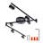 45.5'' 6 -Light Swing Arm Track Track Kit with Dimmable and Adjustable Head-53102046