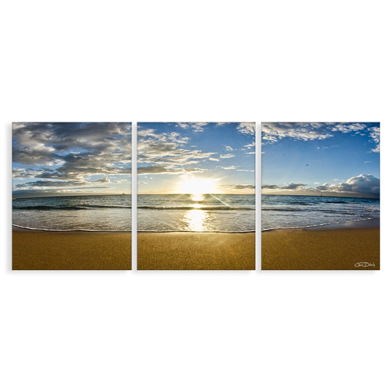 Maui - ensemble de 3 reproductions sur toiles tendues