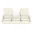Beige à trois places avec repose-pieds mobiles assortis, coussin lombaire, revêtement en chenille, coussins à haute résilience, structure, accoudoirs modernes en beige, 2 matériaux, éponge de qualité, élégant,