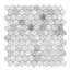 Carreau de mosaïque en verre 1 po x 1 po Eterna Hex-128781583