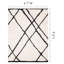 Tapis à motif de treillis abstrait gris anthracite Botelho-468209721