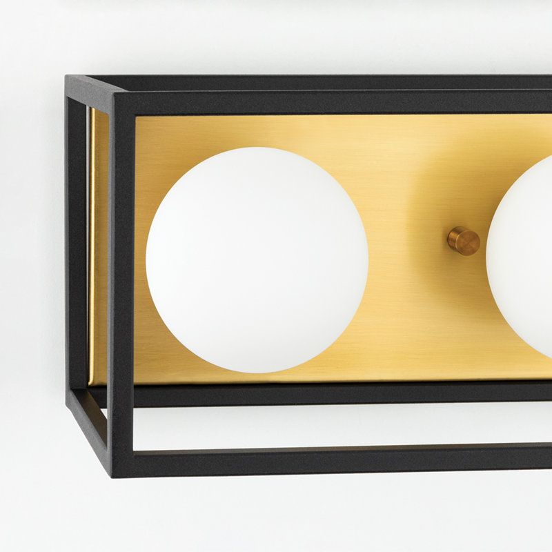 Aira 3 Light Bath and Vanity, Aged Brass
