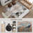  Vintage Machine Washable Rug, Non-Slip Floor Carpet for Living Room, Bedroom, Dining Room, Home Office, Brown and Blue-1255658512