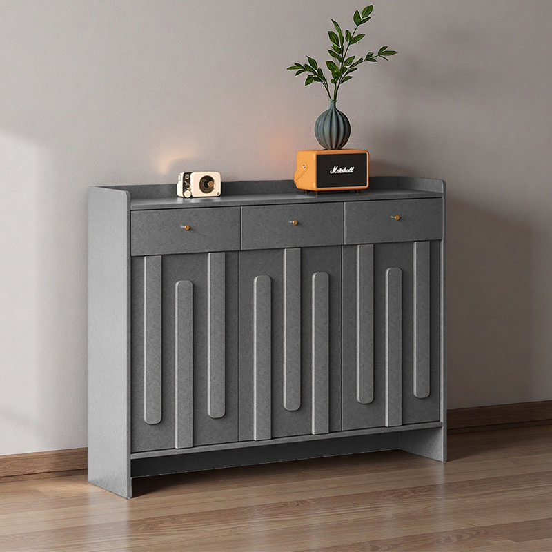 Pine Hall Tree Shoe Storage Cabinet, Gray, 43.31" H x 55.12" W x 13.78" D
