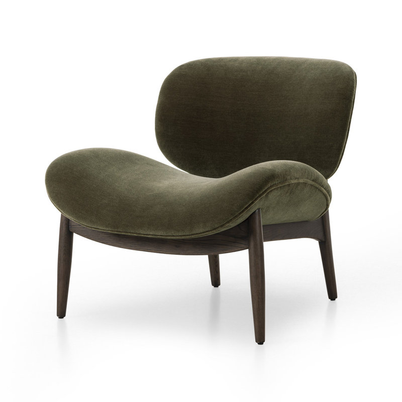 Celine Side Chair, Monte Olive Wool, Sienna Brown