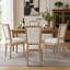 Ensemble de 2 chaises en bois massif French Country