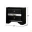 3 Drawers Wooden Nightstand With Pewter Round Knobs-263797680