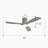 51.96'' Ceiling Fan with LED Lights-88521750