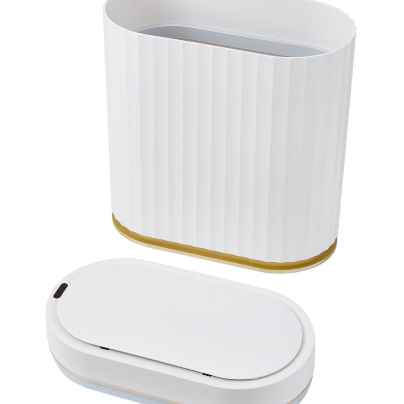 Plastic Motion Sensor Waste Bin, Grey, 9L